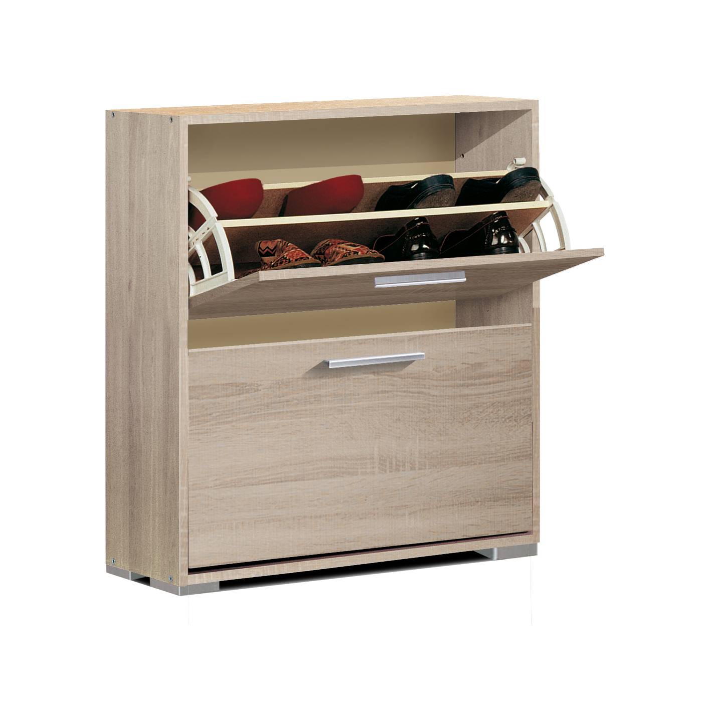 Zapatero 2 Puertas Roble Auxiliar Online Ofertas De Muebles Online